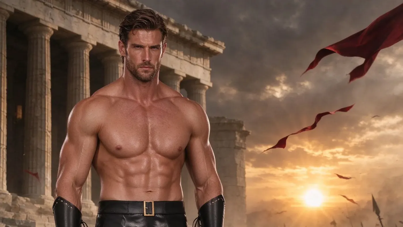 Gladiator Costume Sets: Leather-Look Battle Skirts and Capes