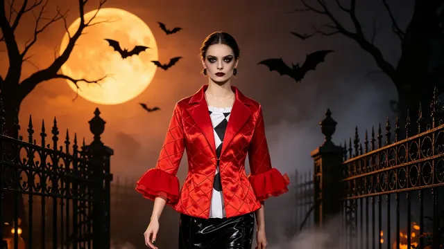 Red and Black Harlequin Jester Costumes: Styling a Carnival Look