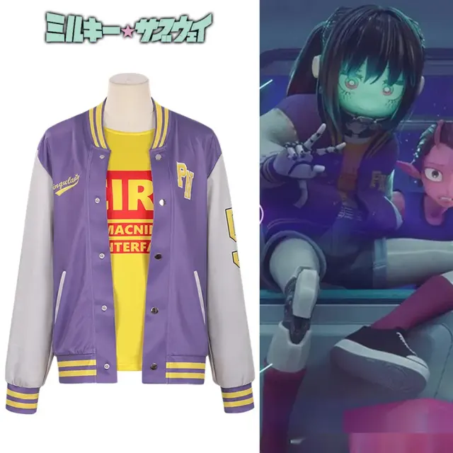 2025 anime Galaxy Express Akane Makina cosplay costume in the Makina style, shown as a full outfit.