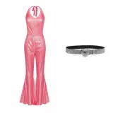 Disco Jumpsuit - Pink