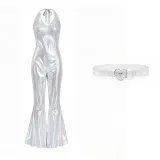 Disco Jumpsuit - Silver