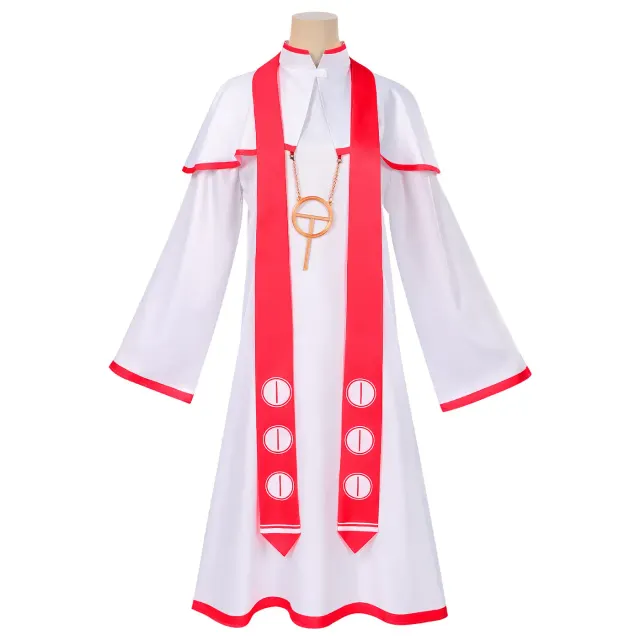 detalle de Disfraz cosplay completo de anime en rojo acento 6