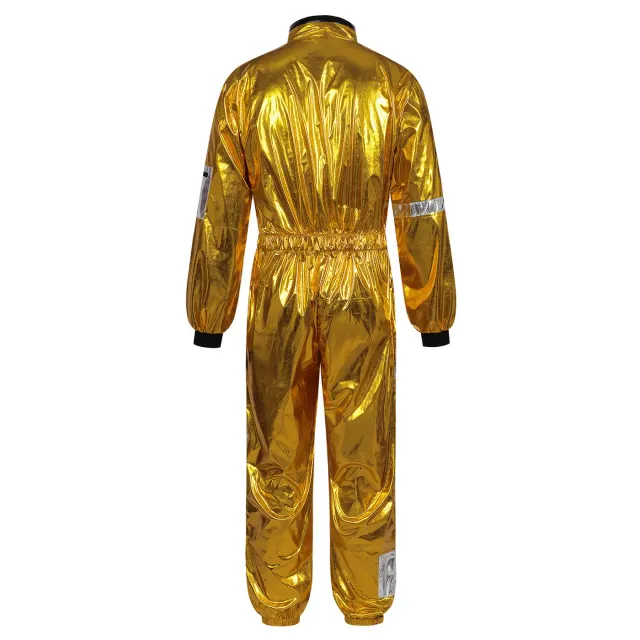 Adult 70s Space Hippie Cosplay Costume for Halloween Party detail 3