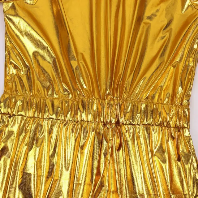 Adult 70s Space Hippie Cosplay Costume for Halloween Party detail 8