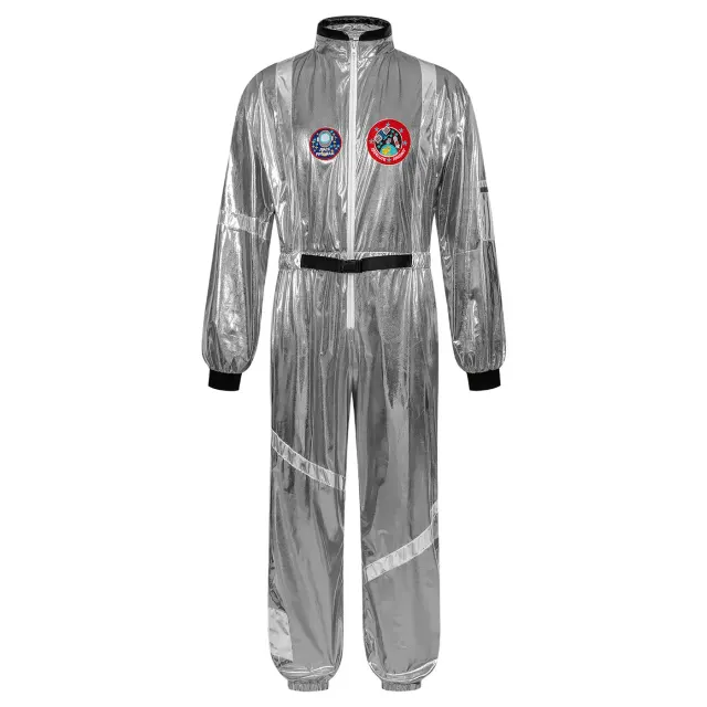 Adult 70s Space Hippie Cosplay Costume for Halloween Party detail 17