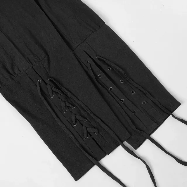 Adult Caribbean Pirate Jogger Pants Halloween Renaissance Costume Set detail 11