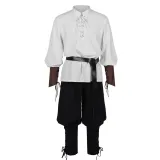 Caribbean Pirate Set - White/Black