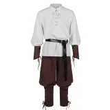 Caribbean Pirate Set - White/Brown