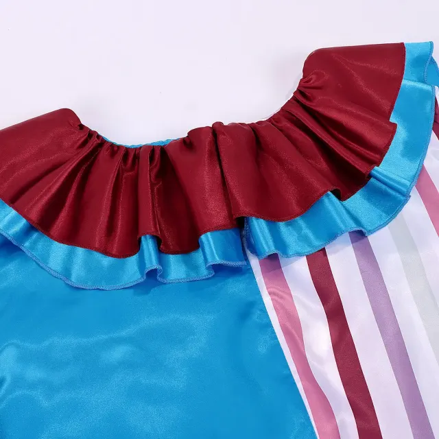 Erwachsenen-Halloween-Cosplay-Jumpsuit-Kostüm „Böser Clown“ Detail 5
