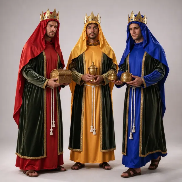 Adult Medieval King Prince Cosplay Costume with Cape detail 1