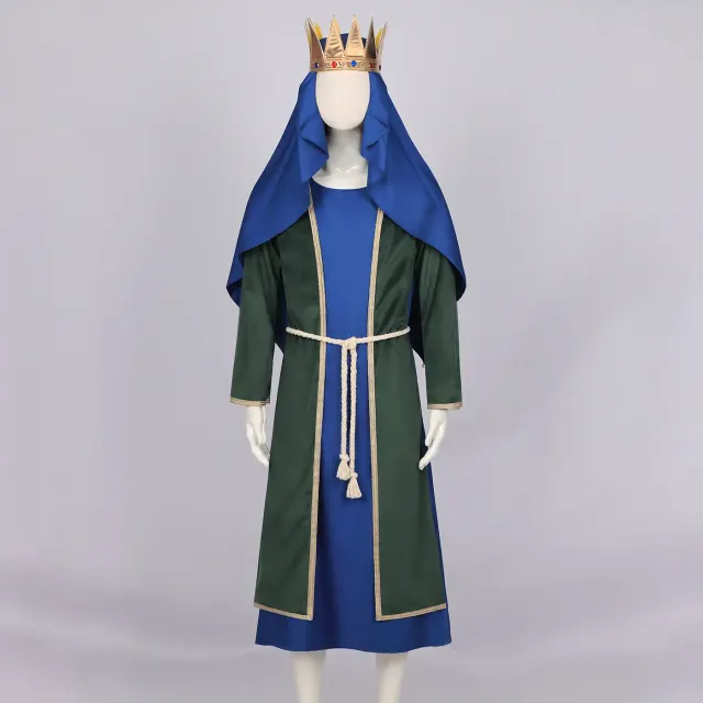 Adult Medieval King Prince Cosplay Costume with Cape detail 2