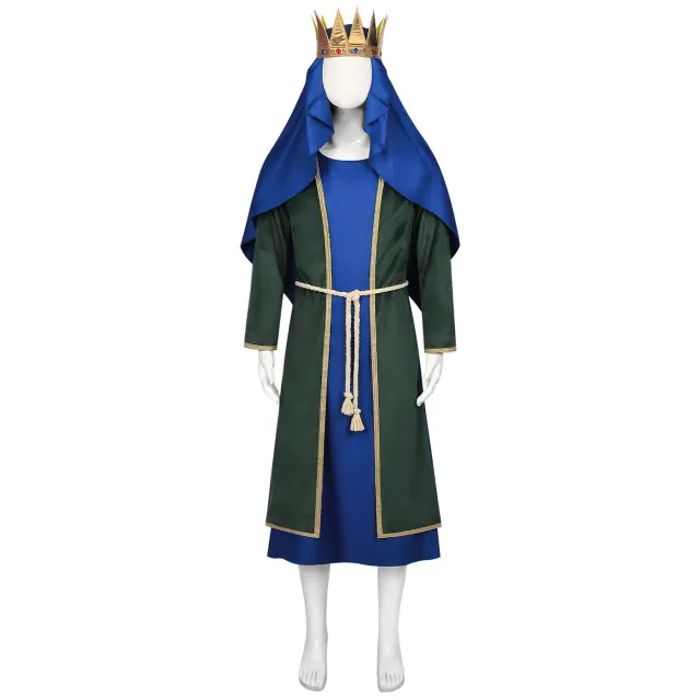 Adult Medieval King Prince Cosplay Costume with Cape detail 3