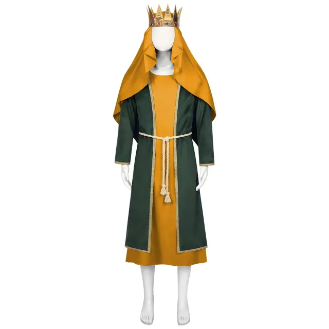 Adult Medieval King Prince Cosplay Costume with Cape detail 5