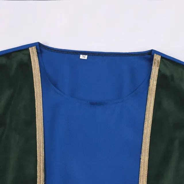 Adult Medieval King Prince Cosplay Costume with Cape detail 9