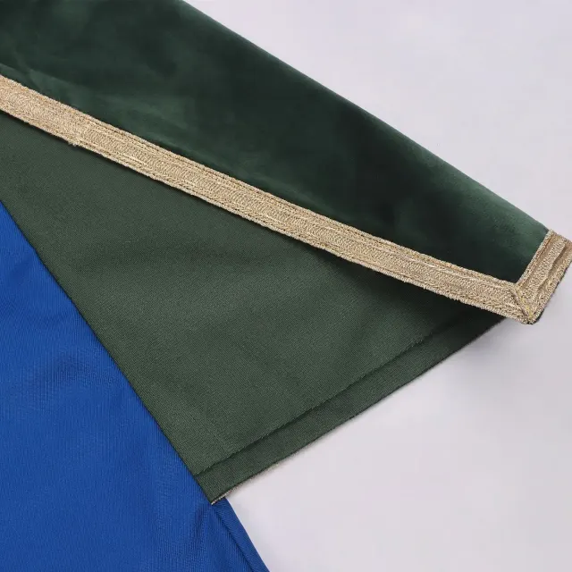 Adult Medieval King Prince Cosplay Costume with Cape detail 11