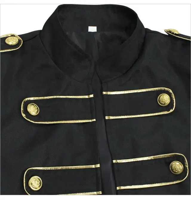Adult Unisex Embroidered Medieval Steampunk Halloween Jacket detail 5