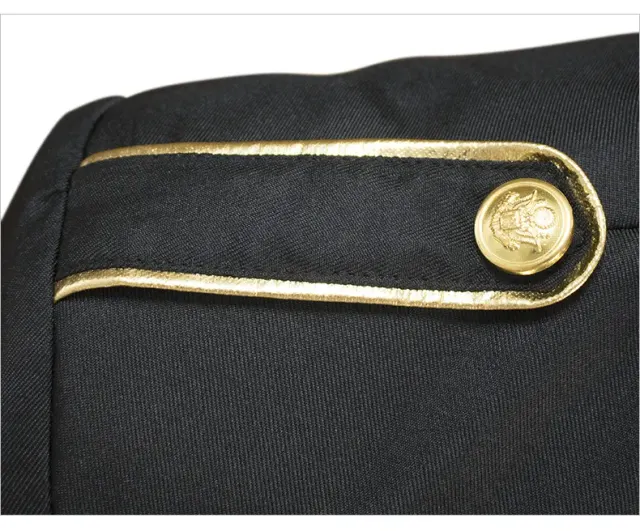 Adult Unisex Embroidered Medieval Steampunk Halloween Jacket detail 6