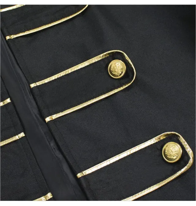 Adult Unisex Embroidered Medieval Steampunk Halloween Jacket detail 7