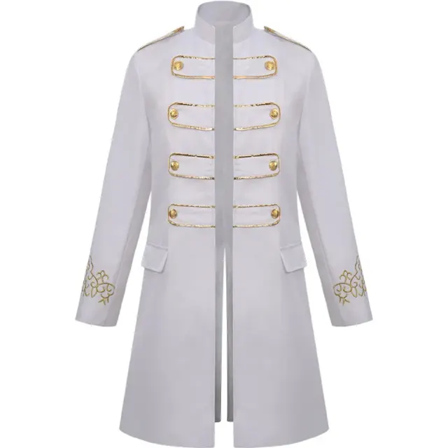 Adult Unisex Embroidered Medieval Steampunk Halloween Jacket detail 11