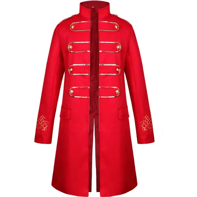 Adult Unisex Embroidered Medieval Steampunk Halloween Jacket detail 19