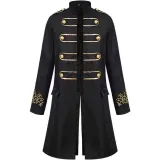 Embroidered Men's Jacket - Black