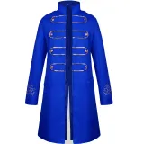 Embroidered Men's Jacket - Blue