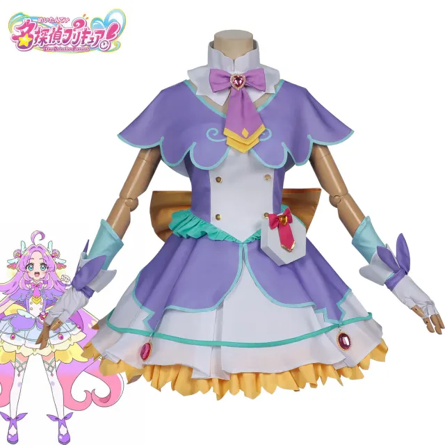 Main image shows the Akechi Anna cosplay dress full set in the available in-stock style.