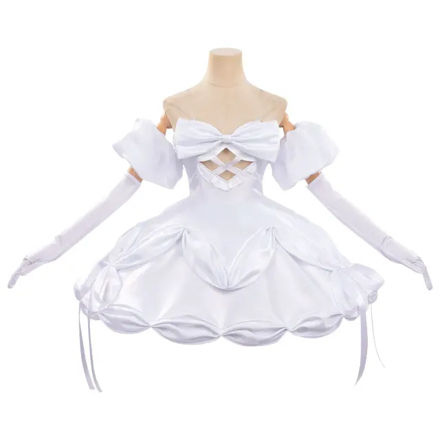 Alien Stage Sua Off-Shoulder White Puff Cosplay Dress detail 1
