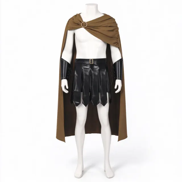 Ancient Greek Roman Gladiator Cosplay Costume Set detail 8