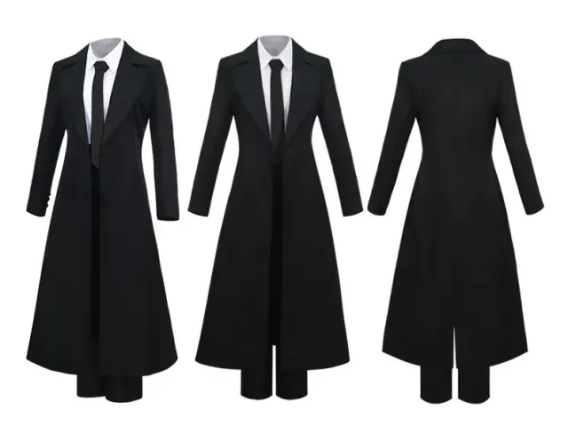 Anime Devil Hunter Cosplay Costume Set with Trench Coat detail 2