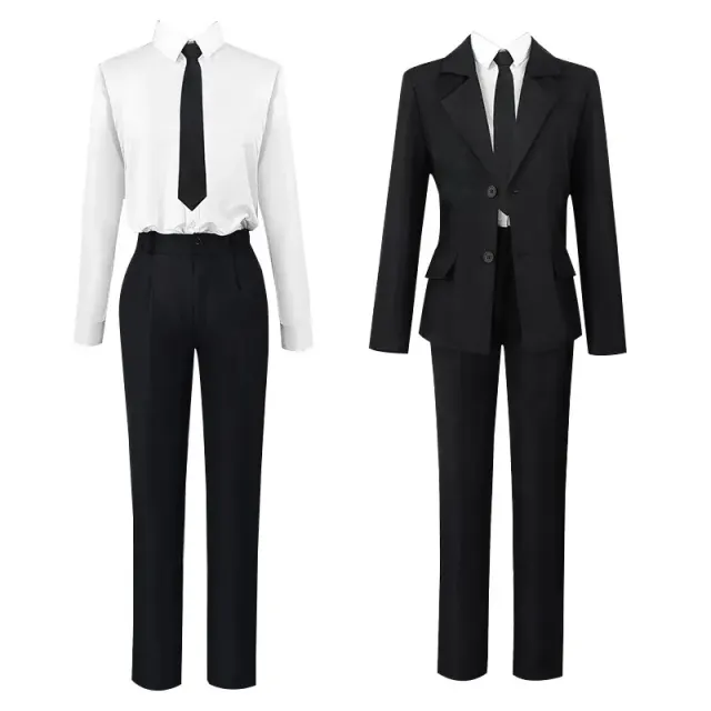 Anime Devil Hunter Cosplay Costume Set with Trench Coat detail 5