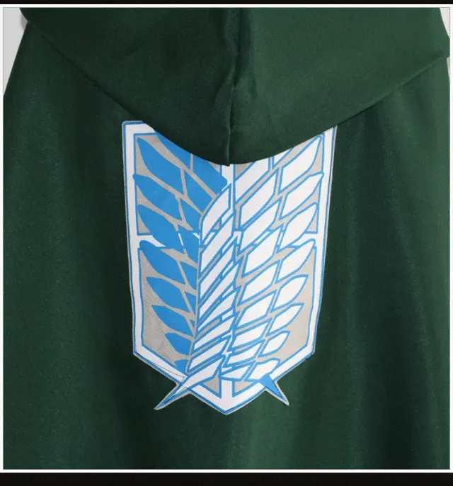 Attack on Titan Survey Corps Green Cosplay Cloak detail 6