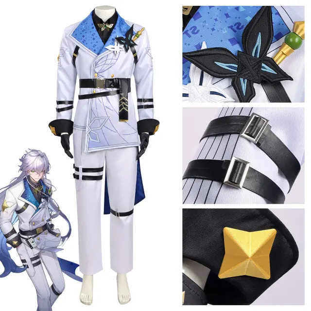 Baizang E.T.D Fourth Team Captain cosplay costume in the in-stock Baizang variant, featuring a long-sleeve plaid design.