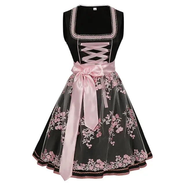 Bavarian Oktoberfest Maid Dress for Halloween Cosplay Stage detail 1