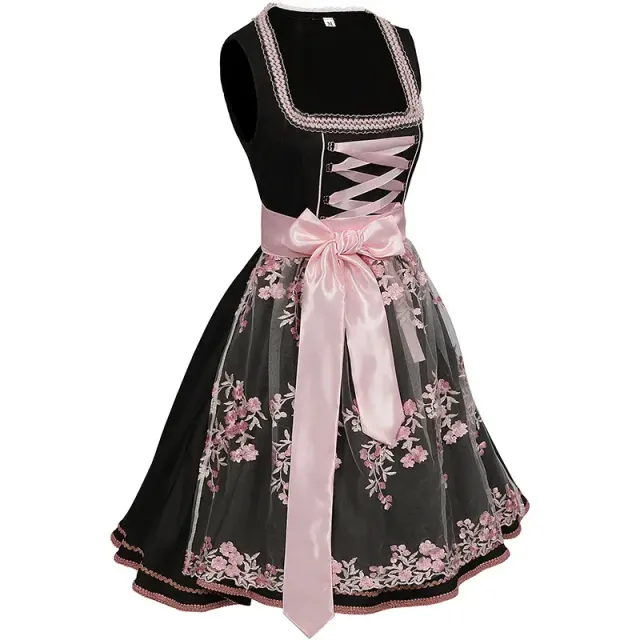 Bavarian Oktoberfest Maid Dress for Halloween Cosplay Stage detail 2
