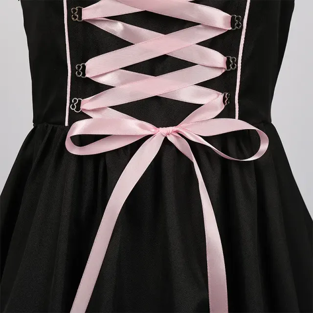 Bavarian Oktoberfest Maid Dress for Halloween Cosplay Stage detail 13