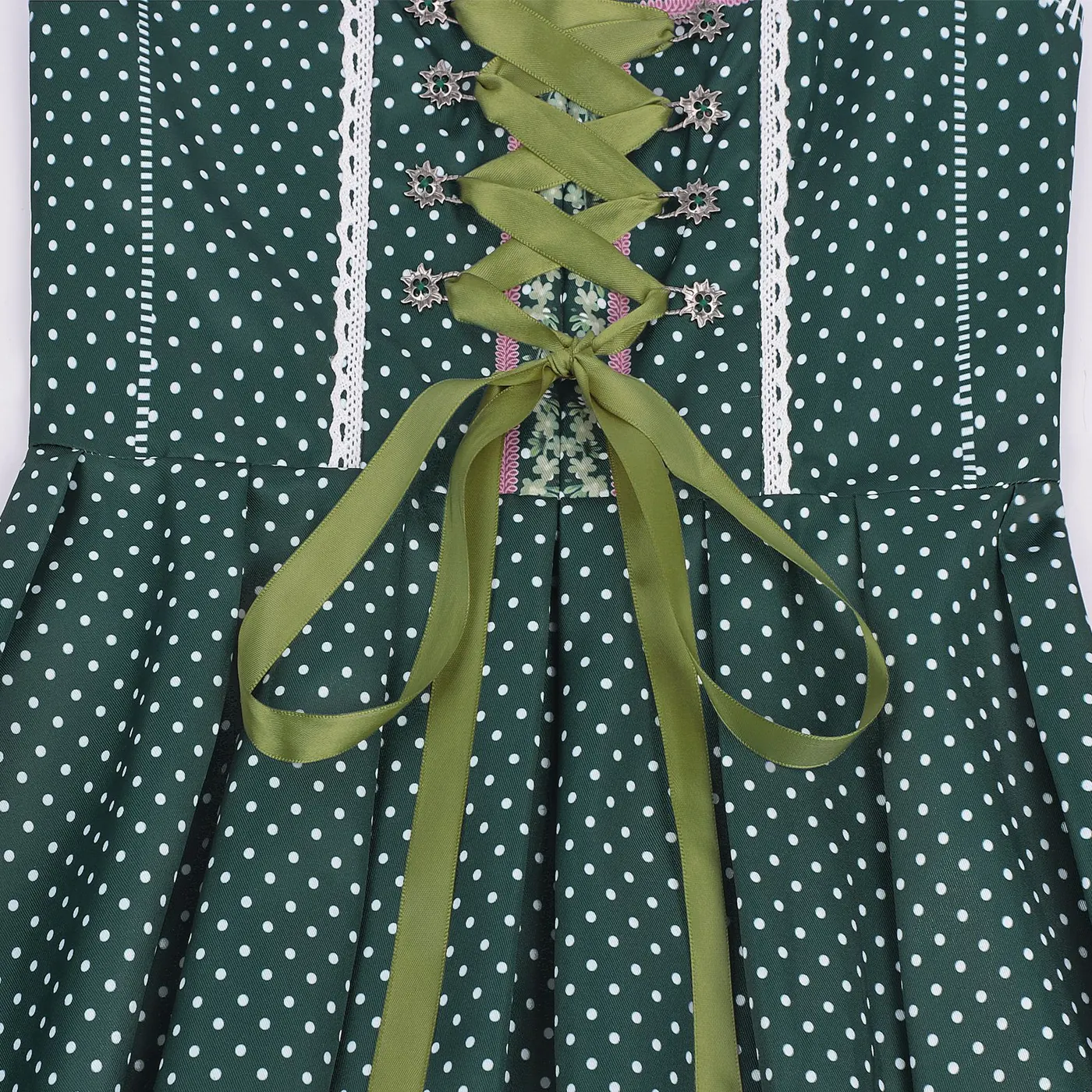 Bavarian Oktoberfest Vintage Maid Dress for Halloween Cosplay detail 16