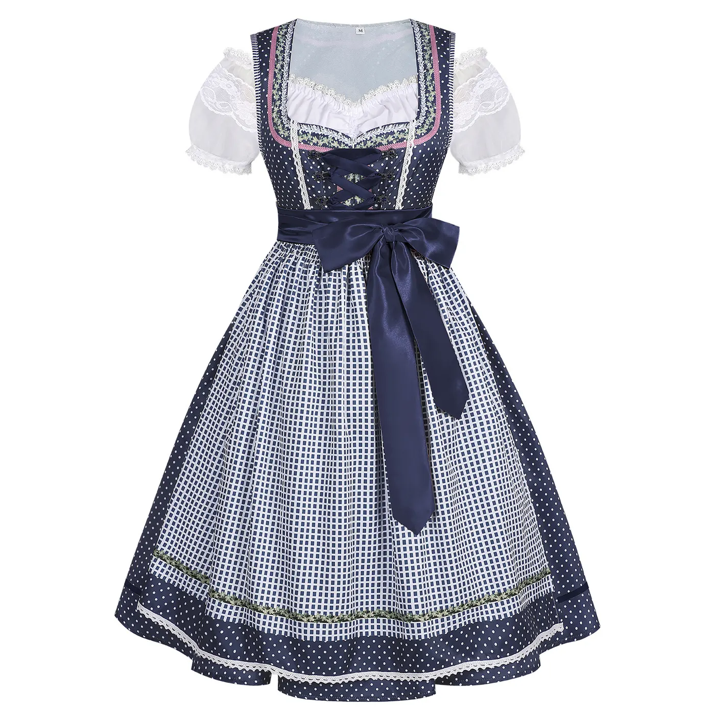 Bavarian Oktoberfest Vintage Maid Dress for Halloween Cosplay detail 22