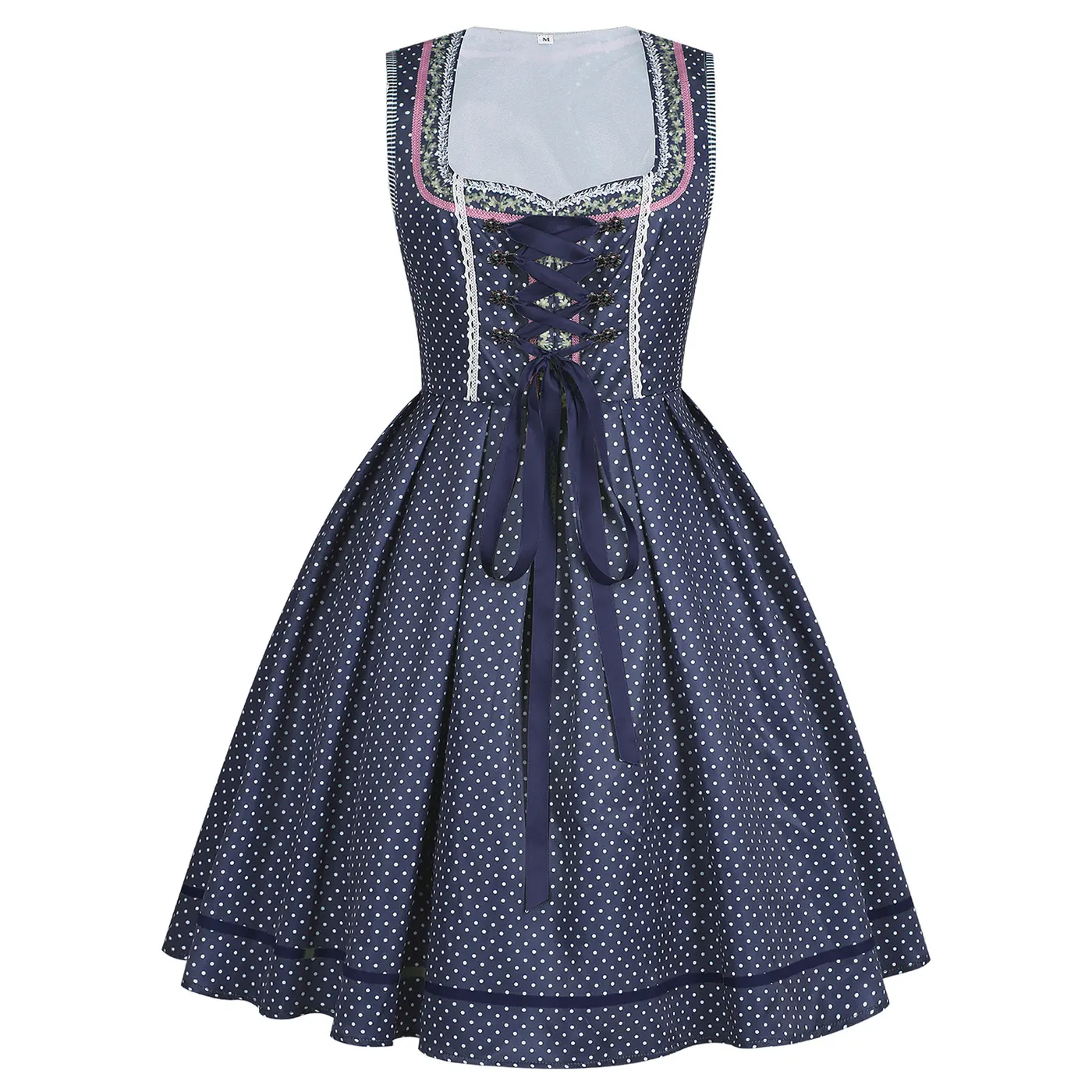 Bavarian Oktoberfest Vintage Maid Dress for Halloween Cosplay detail 23