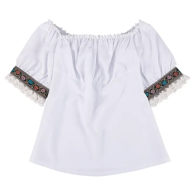 Ensemble robe de serveuse à dentelle et blocs de couleurs pour femme – Fête de la bière détail 1