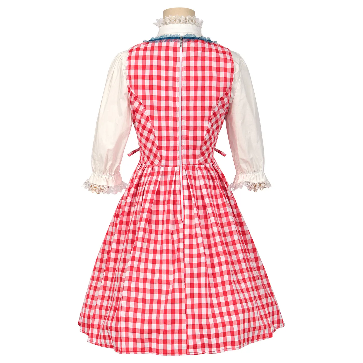 Women's Beer Festival Lace Color-Block Maid Dress Set detail 15