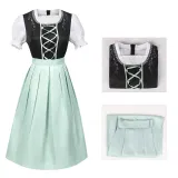Robe de serveuse - Noir et vert