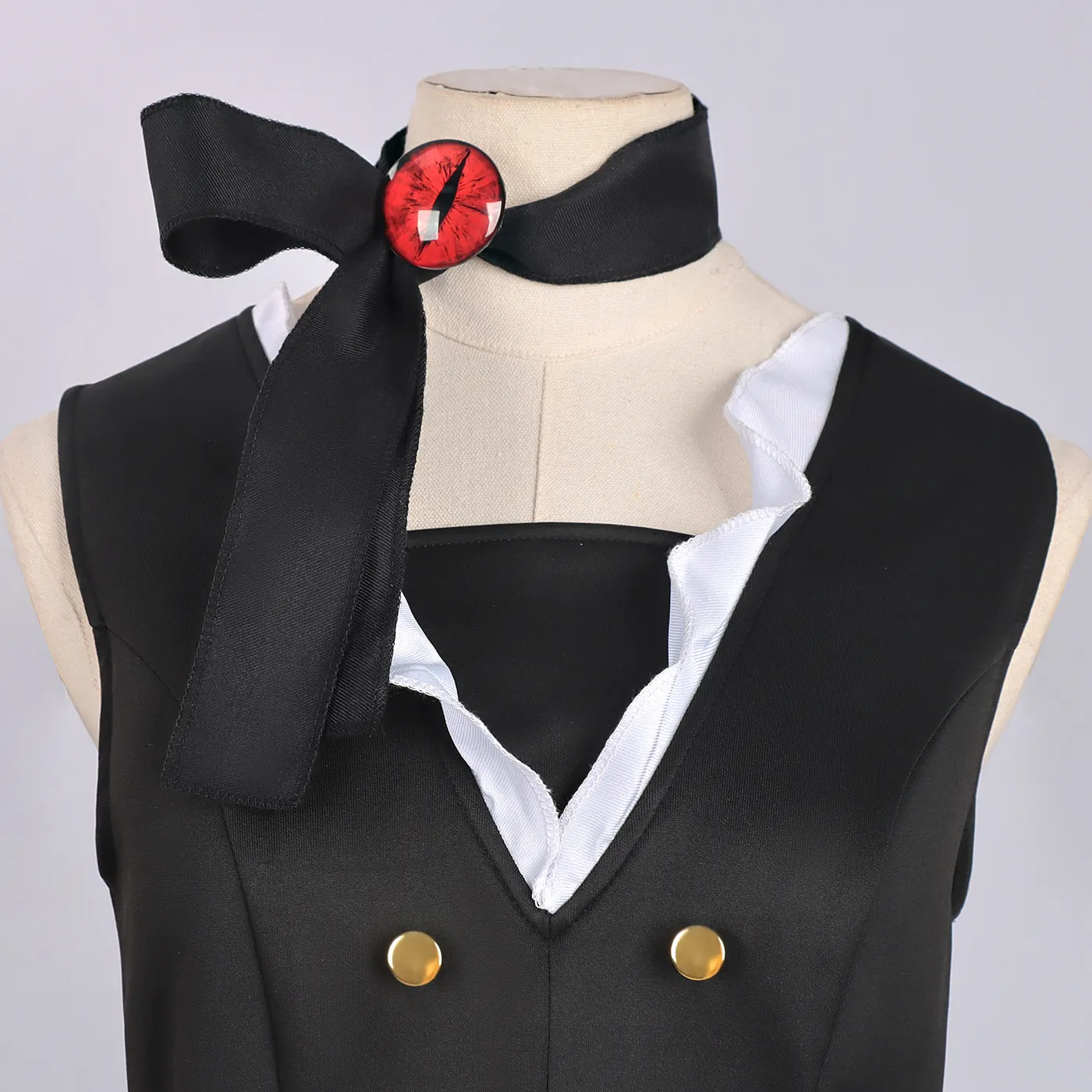 Black Catwoman Cosplay Costume for Adults and Kids detail 10