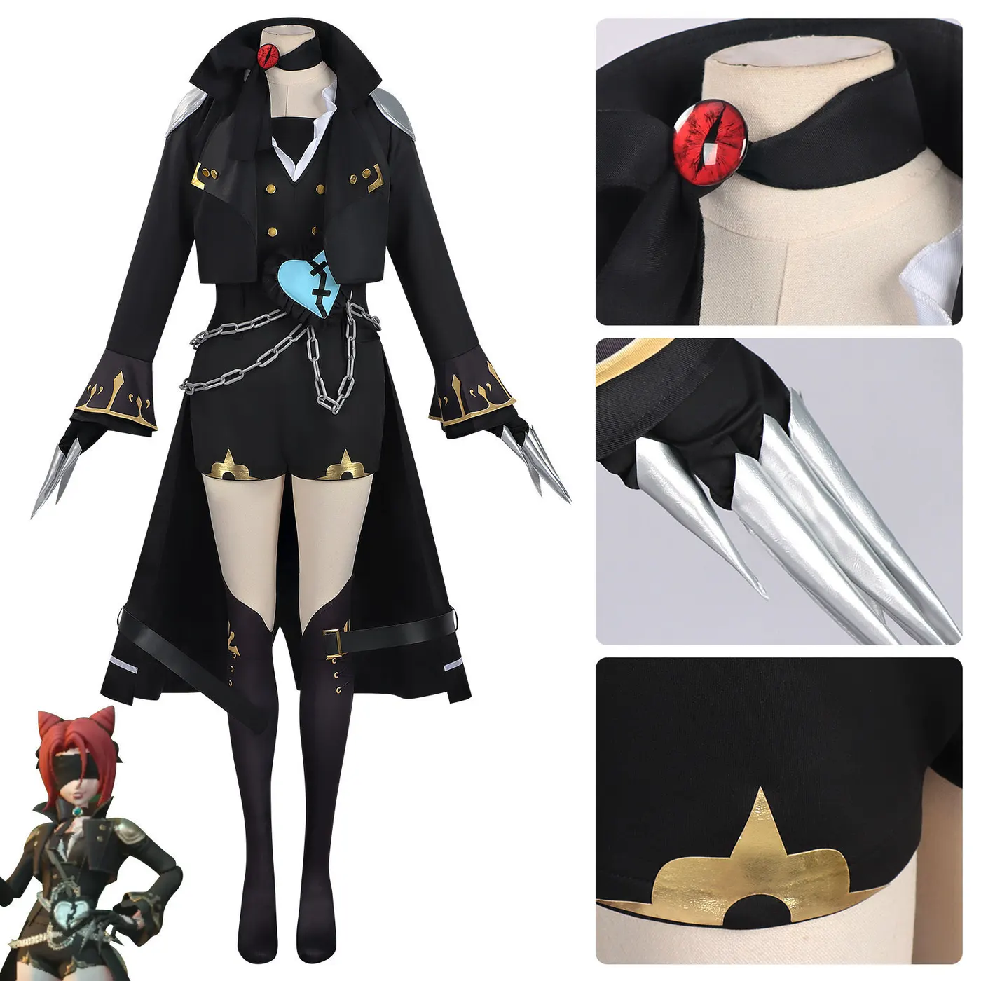 Black Catwoman cosplay costume for adults and kids, designed for anime and game character performances.