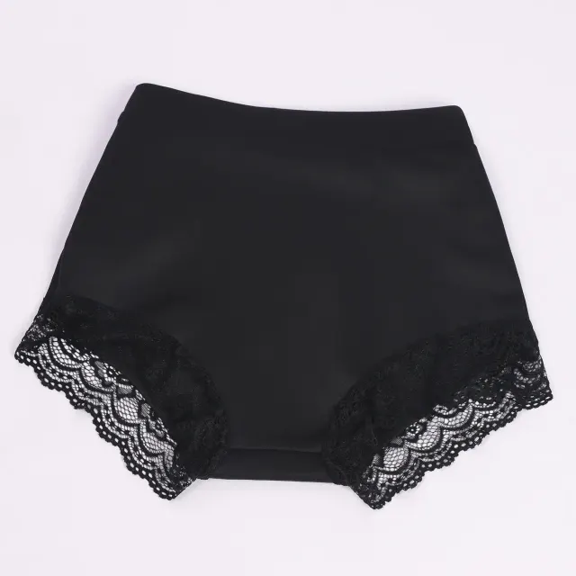 Black Off-Shoulder Lace Bell-Sleeve Performance Bodysuit detail 11