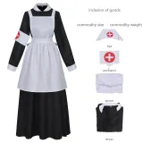 Nurse Costume - Black/White