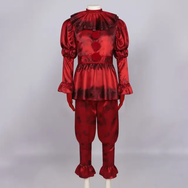 Bloody Pennywise Clown Cosplay Costume for Halloween Parties detail 1