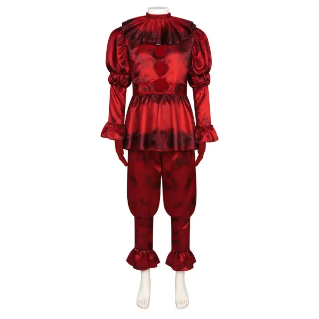 Bloody Pennywise Clown Cosplay Costume for Halloween Parties detail 3