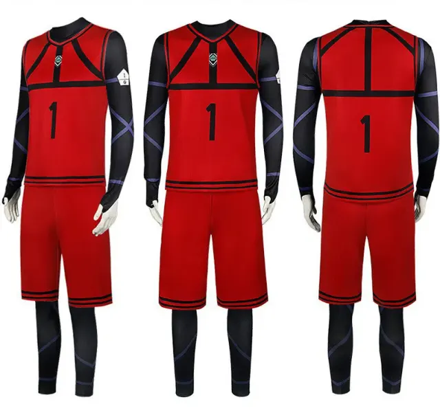 Blue Lock Anime Cosplay Basketball Jersey Set for Women and Men detail 6