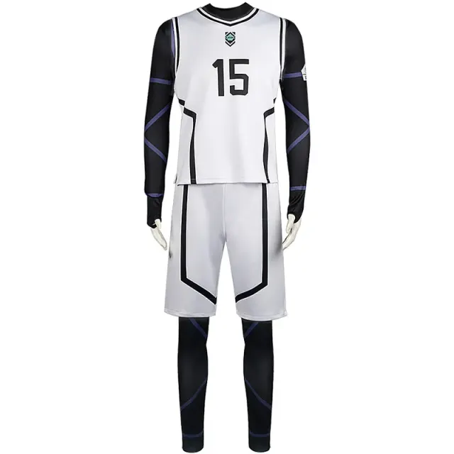 Blue Lock Anime Cosplay Basketball Jersey Set for Women and Men detail 9